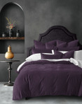 Cascade Eggplant by 6ix Tailors Fine Linens